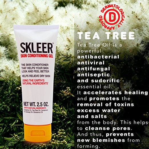 SKLEER contains Tea Tree oil